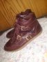 Винено черено-лилави кецове / обувки от естествена кожа 41
