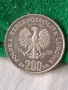 Сребърна монета 200 злоти 1980 година полската народна република 35813, снимка 5