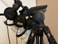 Трипод стативVinten с подвижна глава Manfrotto и професионални слушалки, снимка 6
