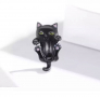 Сребърен талисман за гривна Пандора Black cat, модел 047, снимка 1 - Гривни - 36232543