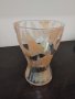 красива ваза стъкло с релефни орнаменти. , снимка 1 - Вази - 42660040