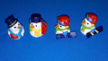 Киндер играчки пълна серия от 4 Снежни човека от 1999 година Kinder Ferrero
