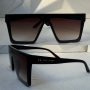 YSL Saint Laurent дамски слънчеви очила маска 2 цвята черни кафяви, снимка 1 - Слънчеви и диоптрични очила - 44913752