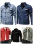 Мъжко стилно дънково яке, 5цвята, снимка 1