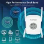 Нов WiFi удължител на обхват Wi-Fi усилвател AX1800 Mbps Антена интернет, снимка 9
