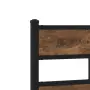 vidaXL Метална рамка за легло, без матрак, опушен дъб, 75x190 см, снимка 7