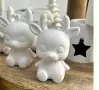 3d Мече слон куче коте еднорог елен заек силиконов молд форма смола свещ гипс шоколад , снимка 5
