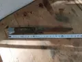 Стар кован български касапски нож с кокалени чирени, снимка 7