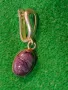 СТАРА ПОСРЕБРЕНА РЕТРО АРТ СТИЛ СКЪПОЦЕННА ОБЕЦА с ШЛИФОВАН АМЕТИСТ 47937, снимка 13