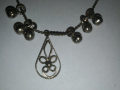 Продавам, Уникален, Ръчно изработен, Възрожденски Сребърен, комплект Синджир с Орнаментна детелина, снимка 5