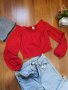 Лот H&M накъсани дънки и блузка размер S за 15 лева, снимка 1 - Дънки - 35934665