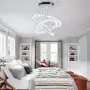 Полилей с LED 3 пръстена и кристални елементи, 50×40×30 см, снимка 5