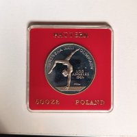 Полша 500 злоти 1983 XXIII летни олимпийски игри, проба, снимка 1 - Нумизматика и бонистика - 42638551
