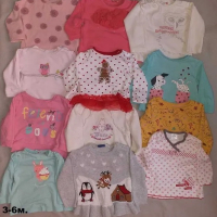 Маркови бебешки блузки с дълъг ръкав, снимка 2 - Бебешки блузки - 44841126