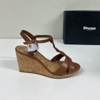 Dune Tan Leather, снимка 1 - Дамски обувки на ток - 41288607