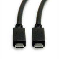Кабел USB3.1 C-C, M/M, 1m, PD5A Roline S3521 SS301208 Мъжко-Мъжко, снимка 1 - Друга електроника - 39437396
