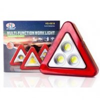 Работна мощна LED лампа COB HS-8017, авариен триъгълник, соларен панел, Power Bank, снимка 8 - Други инструменти - 39438352