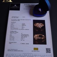 Нов Златен Пръстен с 0.85кт Естествени Брилянти , снимка 7 - Пръстени - 40186863