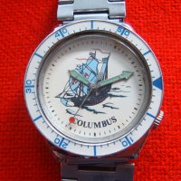 Рядък мъжки руски ръчен часовник Полет Columbus, снимка 4 - Антикварни и старинни предмети - 38850647