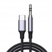 Аудио кабел Type C към AUX 3.5 жак, снимка 1 - USB кабели - 39468147
