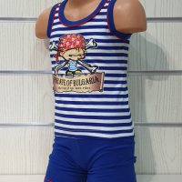 Ново детско моряшко комплектче с трансферен печат Пират, от 1 годинка до 6 години, снимка 7 - Детски комплекти - 33839193