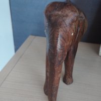 Фигура дървен слон, снимка 2 - Колекции - 41911205