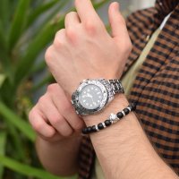 Нов Метален Мъжки Часовник с Гривна в комплект качествени аксесоари аксесоар , снимка 1 - Мъжки - 39160598