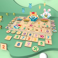 Дървена игра математически операции, снимка 3 - Образователни игри - 41468977