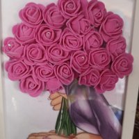 Картина с 3D цветя, снимка 6 - Декорация за дома - 39783351