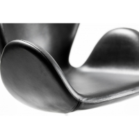 Фризьорски стол BOB ROUND SHINY - сребриста основа, снимка 2 - Фризьорски столове - 44729636
