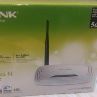 Рутер TP-Link TL-WR740N, 150Mbps, 2.4GHz(150 Mbps), Wireless N, 4x LAN 100, 1x WAN 100, 1x външна ан, снимка 1 - Рутери - 34743421