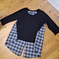 Лот блузка и ризка с каре, снимка 6 - Блузи с дълъг ръкав и пуловери - 40850195