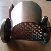 Старовремска метална количка поставка за бутилка, снимка 2 - Антикварни и старинни предмети - 35870178