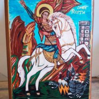 Икона на свети Георги, снимка 1 - Икони - 42639162
