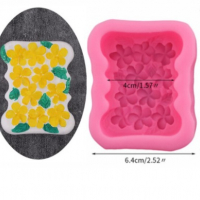 Цветчета дълбок силиконов молд калъп форма отливка сапун гипс, снимка 2 - Форми - 36318544