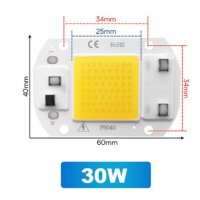 Светодиоден чип 20w , 30w, снимка 2 - Лед осветление - 33817604