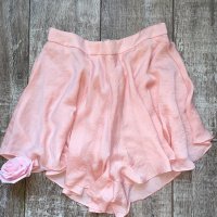 Къси светло бонбонено розови бермуди  широки къси панталони тип плажни , снимка 9 - Къси панталони и бермуди - 41349095