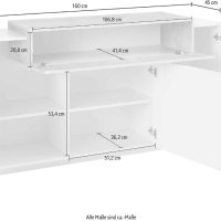 Шкаф Tecnos Coro внос от Германия италиански дизайн., снимка 4 - Шкафове - 40640276