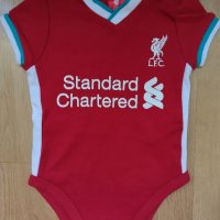 Liverpool - комплект футболно боди и футболни бебешки тениски на Ливърпул , снимка 2 - Бодита за бебе - 41946497