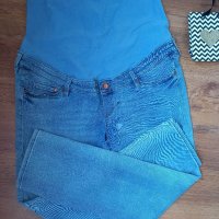 Дънки за бременни H&M Skinny Ankle Jeans High Rib Mama размер 46, снимка 3 - Дрехи за бременни - 41979144