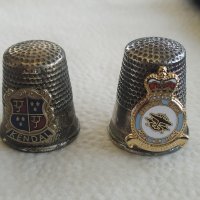 Два стари колекционерски метални напръстника. Англия. , снимка 1 - Колекции - 42268804