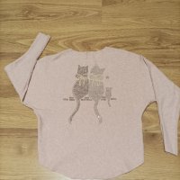 Дамска розова блуза , снимка 1 - Блузи с дълъг ръкав и пуловери - 40222696