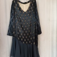 XXL Черна ,дълга официална рокля за едра дама , снимка 1 - Рокли - 40892873