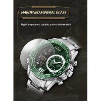 Мъжки часовник Naviforce, Неръждаема стомана, Хронограф, Зелен / Сребрист, снимка 12 - Мъжки - 41686568