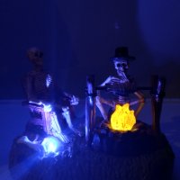 Хелоуин ,  Halloween лампа с батерии., снимка 3 - Соларни лампи - 42513802