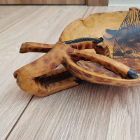 Стара дървена паничка, снимка 3 - Антикварни и старинни предмети - 44921802