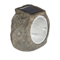 Градински фенер, Слънчев LED фенер ,камък 14,5x12,5x11 см, снимка 1 - Външни лампи - 40399372