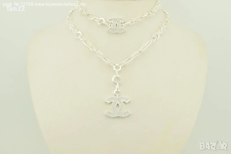 Сребърен комплект на Шанел , снимка 1