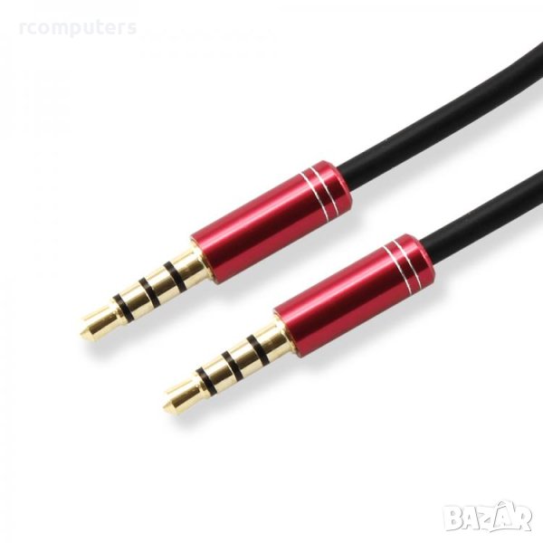 Аудио кабел 3.5 mm M-M 1m, снимка 1