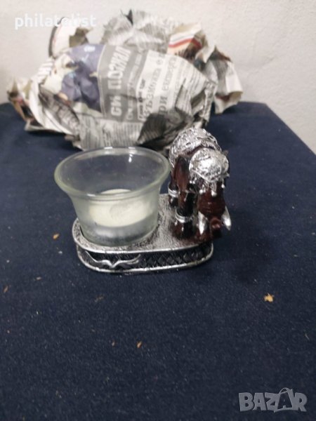 свещник със слонче, снимка 1